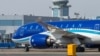 RUSSIA -- A Boeing 787 Dreamliner of the Azerbaijan Airlines (AZAL) at Moscow's Domodedovo International Airport, April 8, 2015