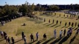 U.S. -- Voters wait in a long line to cast their ballots at Church of the Servant in Oklahoma City, Oklahoma U.S., November 3, 2020.