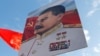 RUSSIA -- Supporters of the Russian Communist Party attend a ceremony marking the 68th anniversary of Soviet leader Josef Stalin's death on Red Square in central Moscow, March 5, 2021