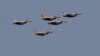 ISRAEL -- Israeli F-16 fighter jets perform a fly over Jerusalem during celebrations marking Israel’s 69th Independence Day, May 2, 2017